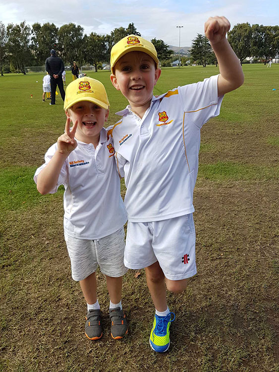 Junior cricket players Christchurch